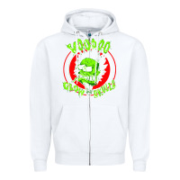 White voodoo glow skulls Zipper Hoodie - artisFamous