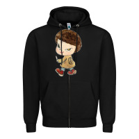Black Little Yoshitomo Knives Zipper Hoodie - artisFamous