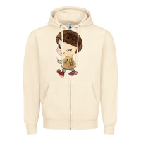 Sandshell Little Yoshitomo Knives Zipper Hoodie - artisFamous