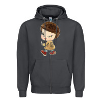 Smoke Little Yoshitomo Knives Zipper Hoodie - artisFamous
