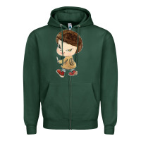 Sports Green Little Yoshitomo Knives Zipper Hoodie - artisFamous