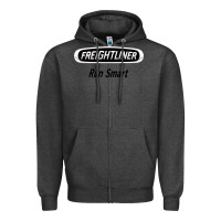 Charcoal Heather freightliner run smart Zipper Hoodie - artisFamous