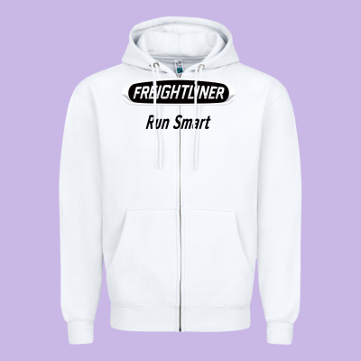 Freightliner Run Smart Zipper Hoodie Designed By Artisfamous