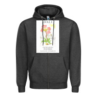 Charcoal Heather DALI teatro museo figueras Zipper Hoodie - artisFamous