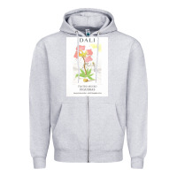 Heather Grey DALI teatro museo figueras Zipper Hoodie - artisFamous