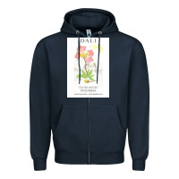Navy DALI teatro museo figueras Zipper Hoodie - artisFamous