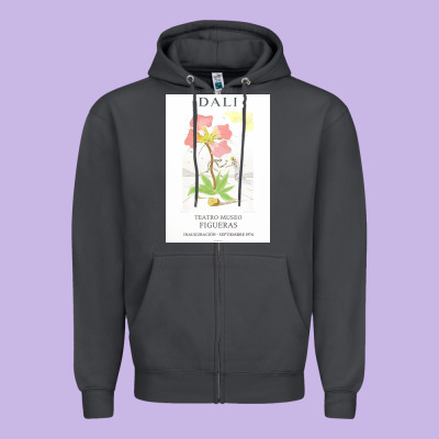 Dali Teatro Museo Figueras Zipper Hoodie Designed By Artisfamous