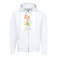 White DALI teatro museo figueras Zipper Hoodie - artisFamous