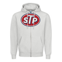 Dove Grey stp motor oil distressed Zipper Hoodie - artisFamous