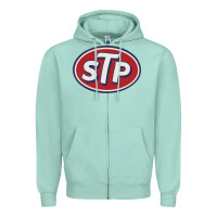 Seafoam stp motor oil distressed Zipper Hoodie - artisFamous