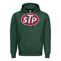 Sports Green stp motor oil distressed Zipper Hoodie - artisFamous