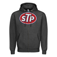 Charcoal Heather stp motor oil distressed Zipper Hoodie - artisFamous