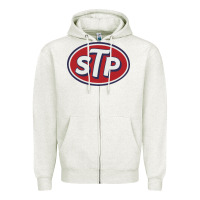 Oatmeal Heather stp motor oil distressed Zipper Hoodie - artisFamous