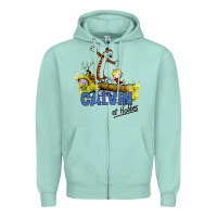Seafoam calvin hobbes Zipper Hoodie - artisFamous