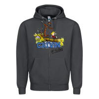 Smoke calvin hobbes Zipper Hoodie - artisFamous