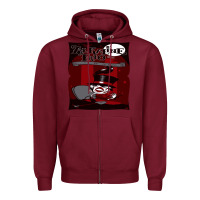 Burgundy alkaline trio Zipper Hoodie - artisFamous