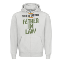 Dove Grey World's Greatest Father-In-Law - Dad and Grandpa Zipper Hoodie - artisFamous