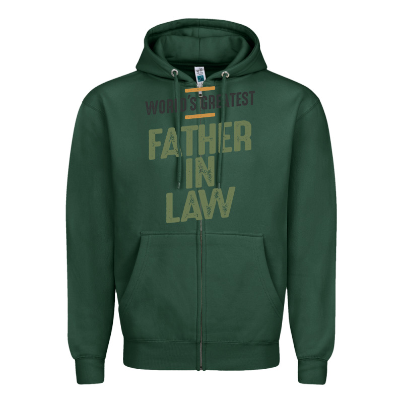 World's Greatest Father-in-law - Dad And Grandpa Zipper Hoodie by artisFamous | Teevron