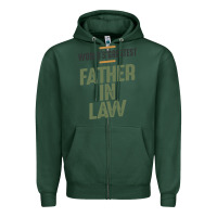 Sports Green World's Greatest Father-In-Law - Dad and Grandpa Zipper Hoodie - artisFamous