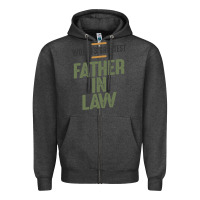 Charcoal Heather World's Greatest Father-In-Law - Dad and Grandpa Zipper Hoodie - artisFamous