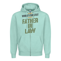 Seafoam World's Greatest Father-In-Law - Dad and Grandpa Zipper Hoodie - artisFamous