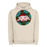 Pigment French Oak Baby Pig Christmas Urban Hoodie - RanaPortraitStore