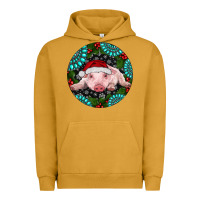 Pigment Peanut Butter Baby Pig Christmas Urban Hoodie - RanaPortraitStore