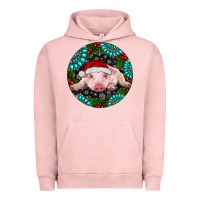 Pigment Salmon Baby Pig Christmas Urban Hoodie - RanaPortraitStore