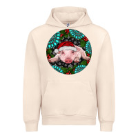 Sandshell Baby Pig Christmas Urban Hoodie - RanaPortraitStore