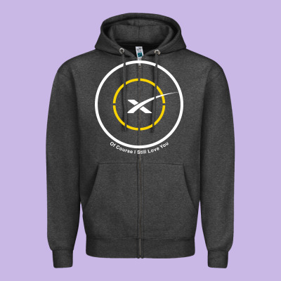 Spacex Drone Ship Zipper Hoodie Designed By Artisfamous