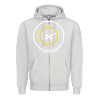 Dove Grey spacex drone ship Zipper Hoodie - artisFamous