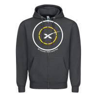 Smoke spacex drone ship Zipper Hoodie - artisFamous