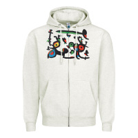 Oatmeal Heather Contemporary Miro Zipper Hoodie - artisFamous