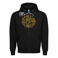 Black the oc supertones Zipper Hoodie - artisFamous