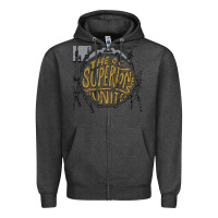 Charcoal Heather the oc supertones Zipper Hoodie - artisFamous