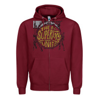 Burgundy the oc supertones Zipper Hoodie - artisFamous