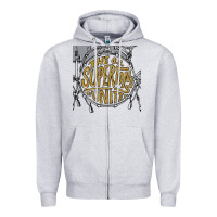 Heather Grey the oc supertones Zipper Hoodie - artisFamous