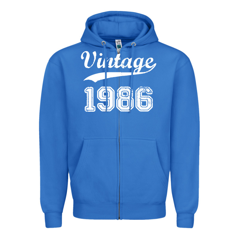 Vintage 1986 Zipper Hoodie by artisFamous | Teevron