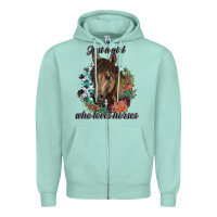 Just A Girl Who Loves Horses Zipper Hoodie | Teevron