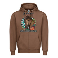 Chestnut Just A Girl Who Loves Horses Zipper Hoodie - artisFamous
