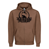 Chestnut desorden publico Zipper Hoodie - artisFamous