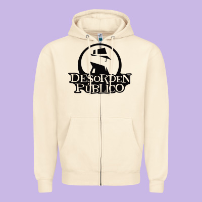 Desorden Publico Zipper Hoodie Designed By Artisfamous