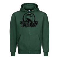 Sports Green desorden publico Zipper Hoodie - artisFamous