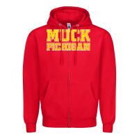Red muck fichigan Zipper Hoodie - artisFamous