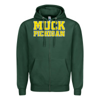 Sports Green muck fichigan Zipper Hoodie - artisFamous