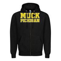 Black muck fichigan Zipper Hoodie - artisFamous