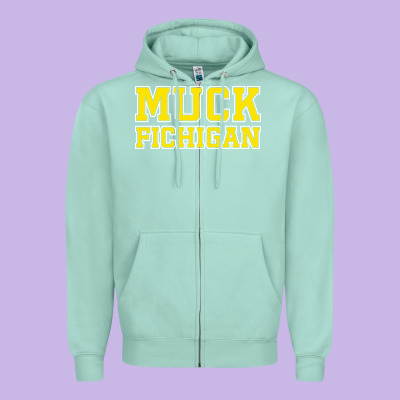 Muck Fichigan Zipper Hoodie Designed By Artisfamous