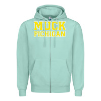 Seafoam muck fichigan Zipper Hoodie - artisFamous