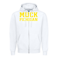 White muck fichigan Zipper Hoodie - artisFamous