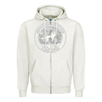 Oatmeal Heather fantastic mr fox wolf canis mountain Zipper Hoodie - artisFamous